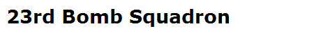 23rd Bomb Squadron