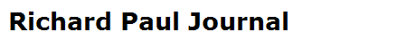 Richard Paul Journal